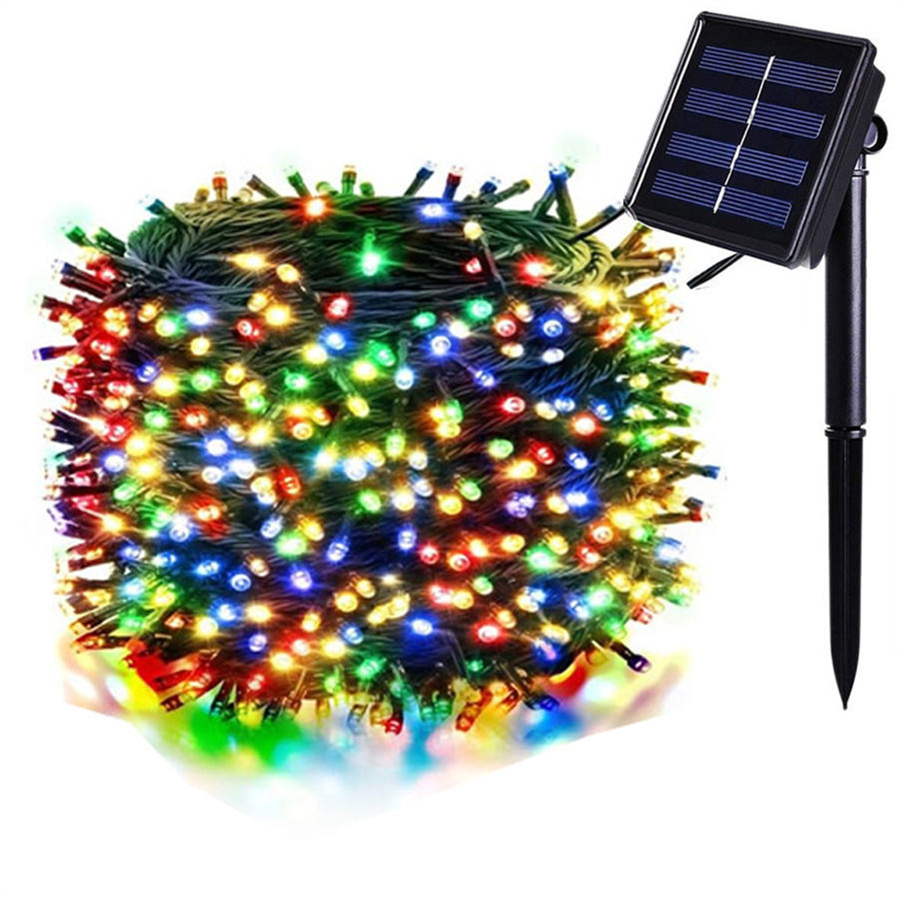Xmas Outdoor Lighting Decorations - 300LED girlanda żarówkowa na energię słoneczną