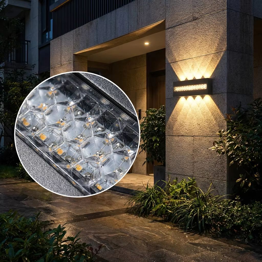 Outdoor Lighting Hardwired - Nowoczesna minimalistyczna lampa ścienna LED z