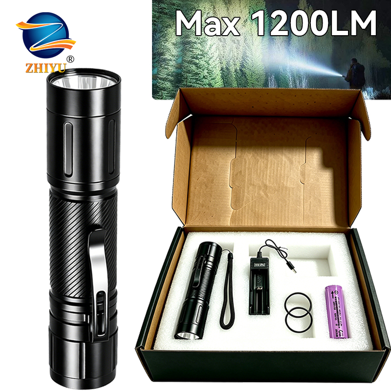 Outdoor Lighting Battery Operated - Latarka LED o mocy 1200LM z