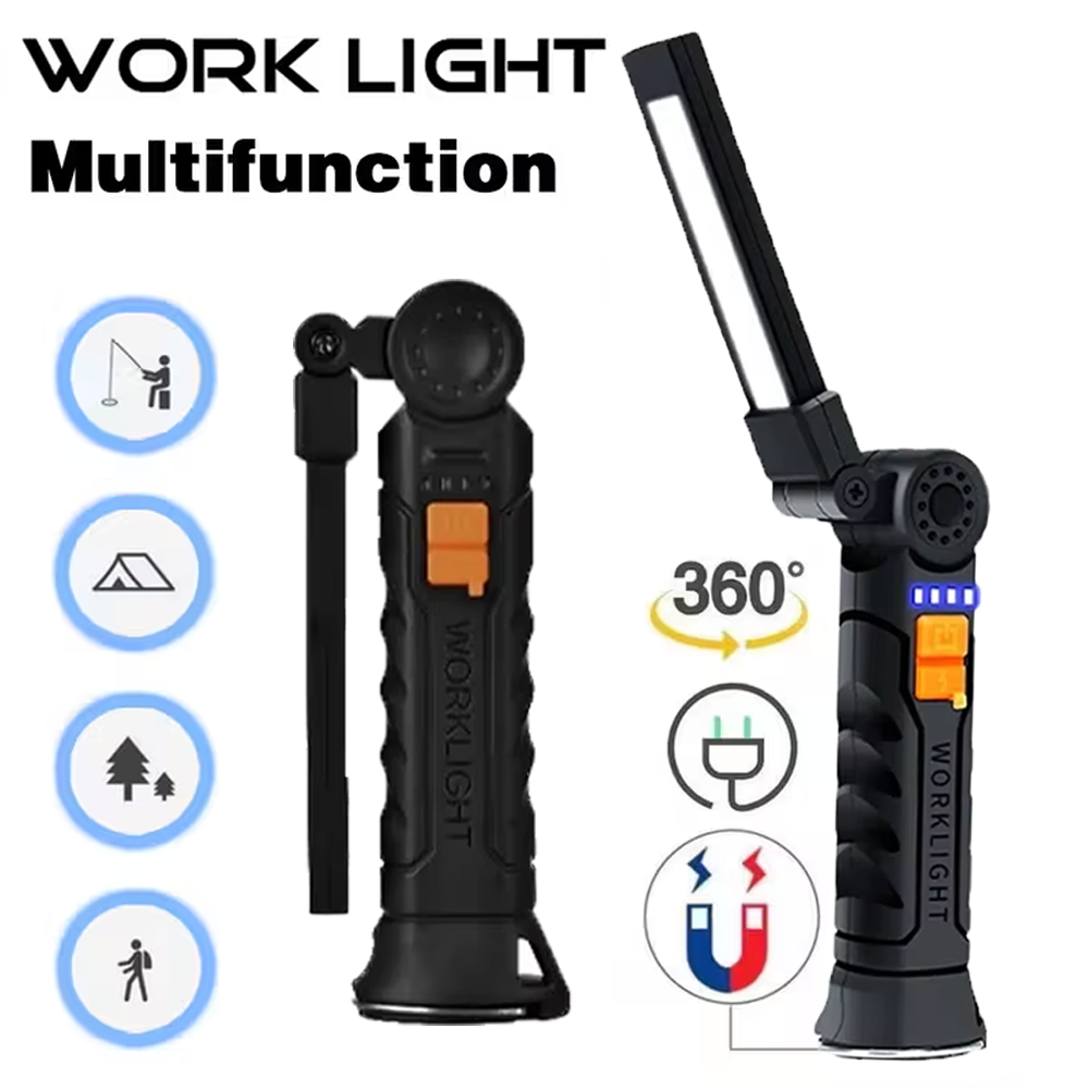 Outdoor Lighting Guide - Przenośna latarka LED COB ładowana przez