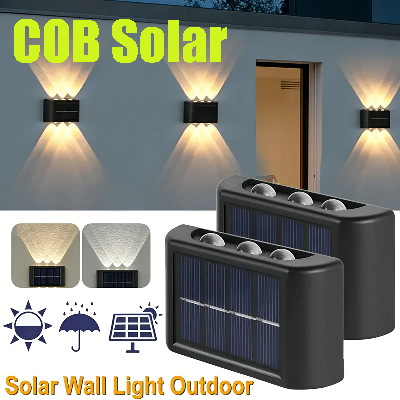 Outdoor Lighting And Landscape - Zewnętrzna lampa solarna COB, wodoodporna, oświetlenie