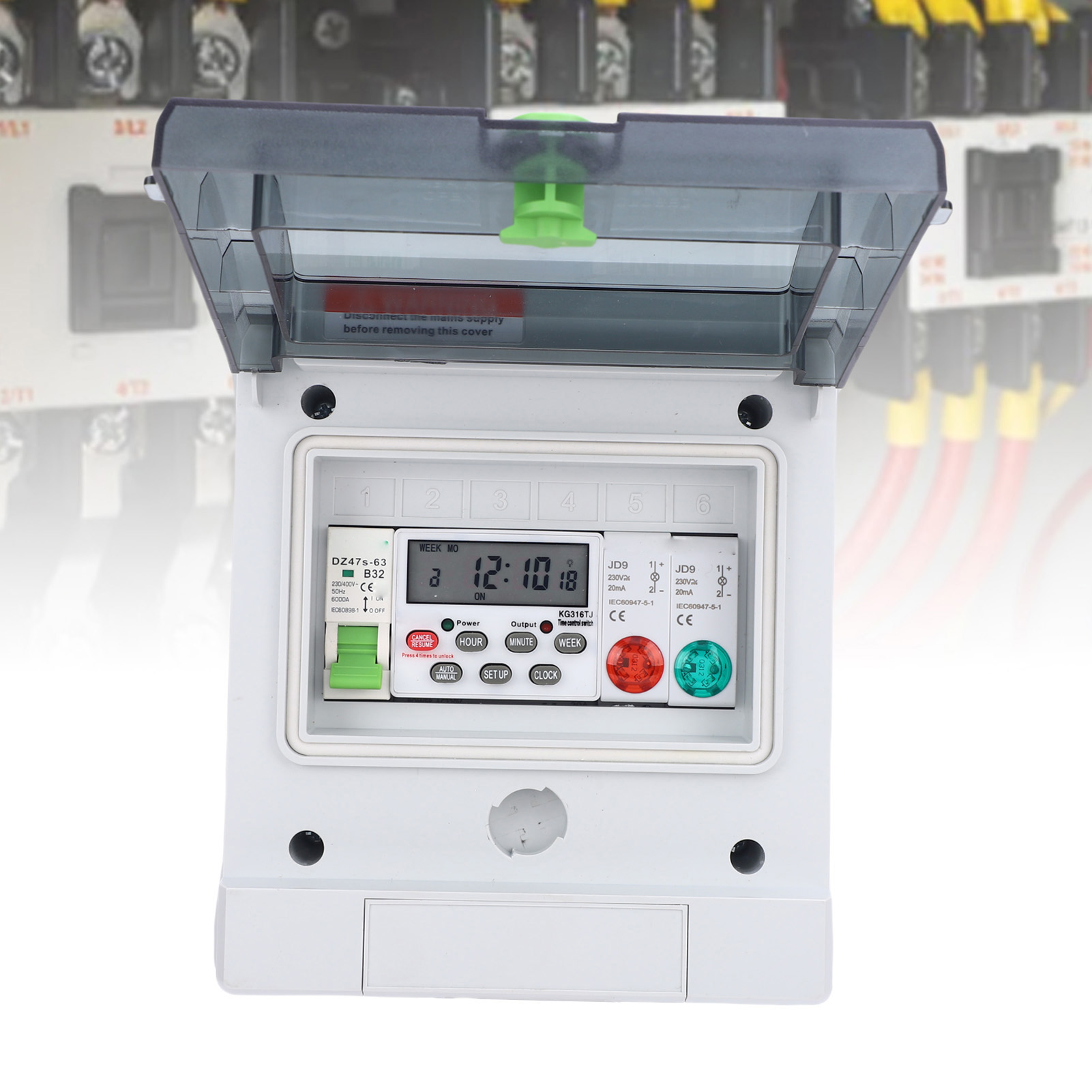 Outdoor Lighting Timer Switch - Zewnętrzna, wodoodporna skrzynka rozdzielcza 32A z