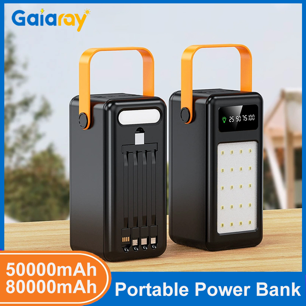 Outdoor Lighting Battery Powered - Powerbank przenośny 50000mAh 80000mAh z szybkim