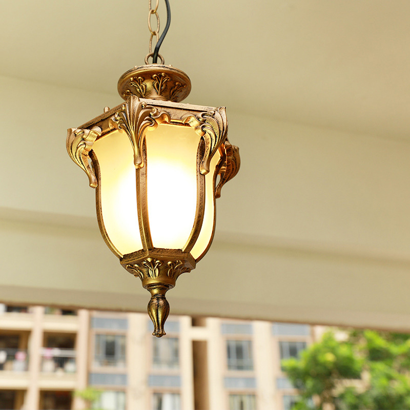 Outdoor Lighting Bronze - Europejskie lampy wiszące na werandzie zewnętrznej