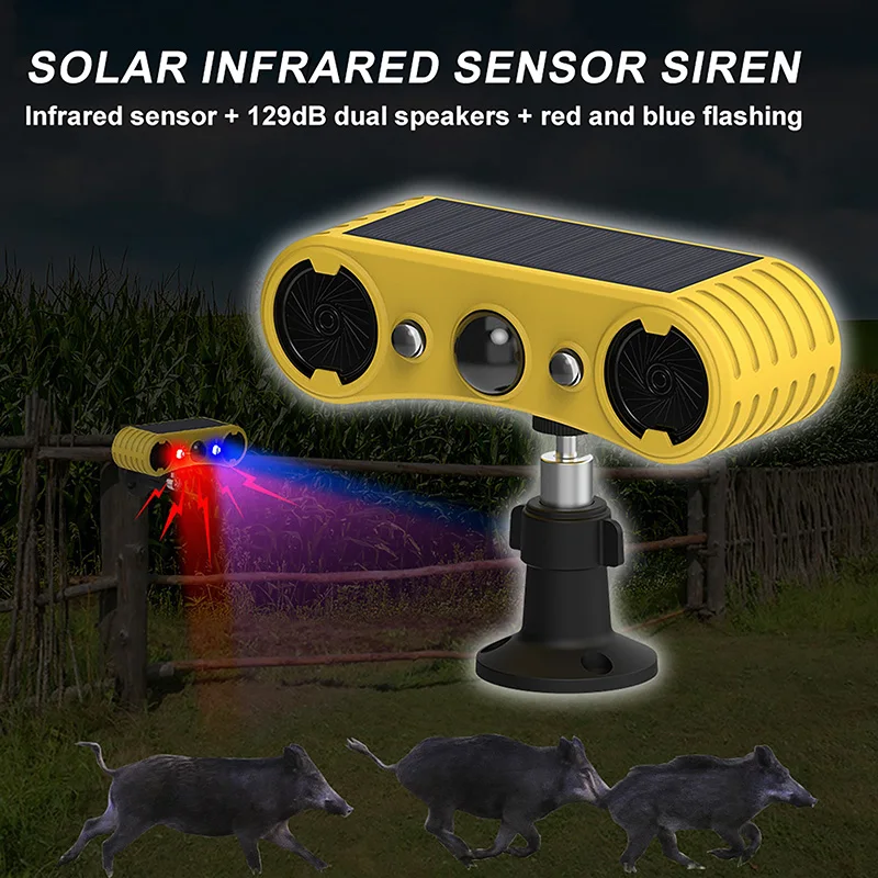 Outdoor Lighting With Motion Sensor - Solarny alarm z czujnikiem ruchu, LED,