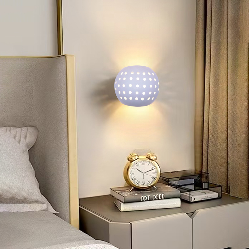 Outdoor Lighting Hardwired - Nowoczesna owalna lampa ścienna LED z