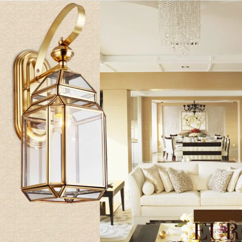 Outdoor Lighting Bronze - Nowoczesna lampa ścienna z brązu D17cm