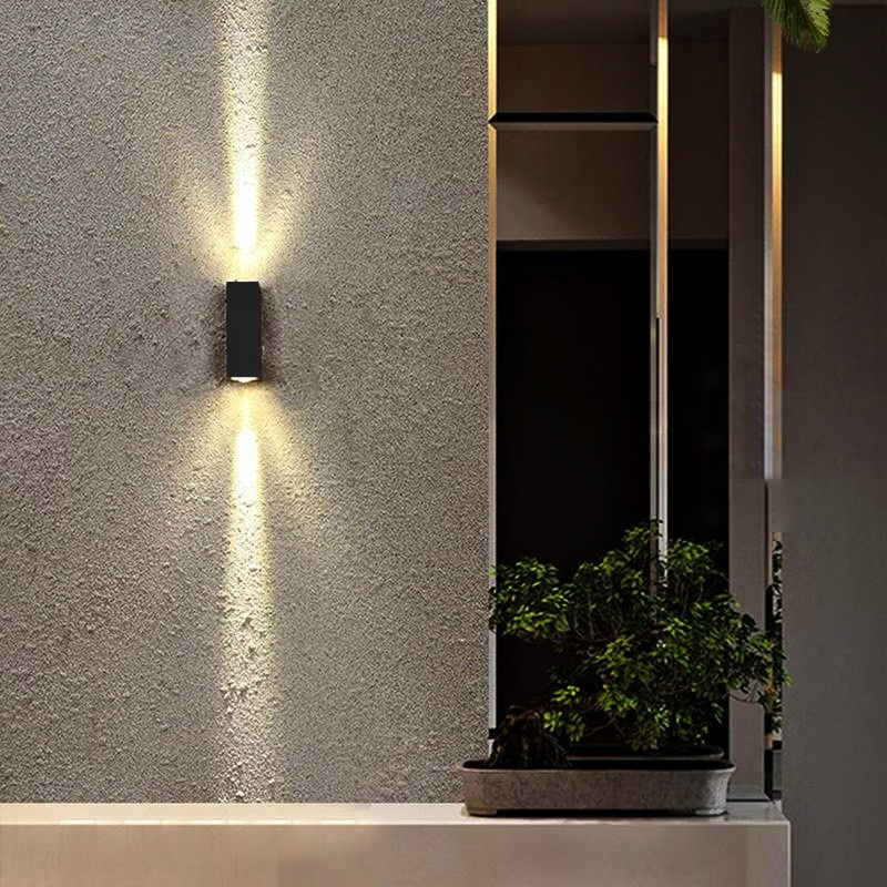 Outdoor Lighting Hardwired - Aluminiowa lampa ścienna LED, wodoodporna, do