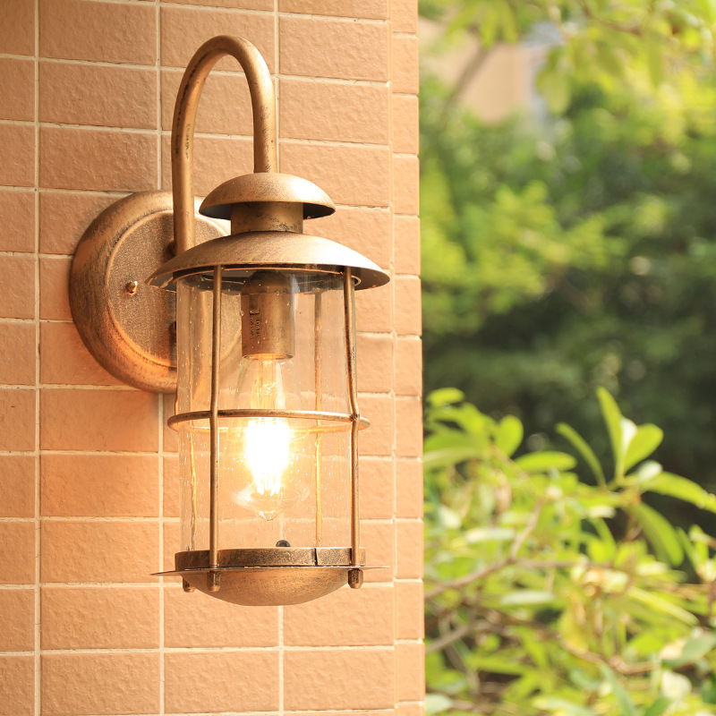 Outdoor Lighting Bronze - Vintage Lampa Ścienna E27 Oprawa Oświetleniowa