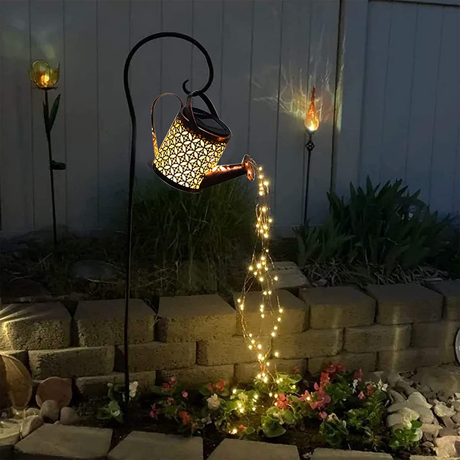 Outdoor Lighting Bronze - Solarna konewka lampka wisząca czajnik lampa