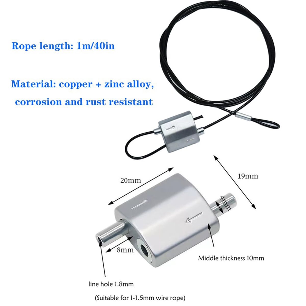 Outdoor Lighting Wire - 618 Mega Wyprzedaż 10 szt. Stalowych