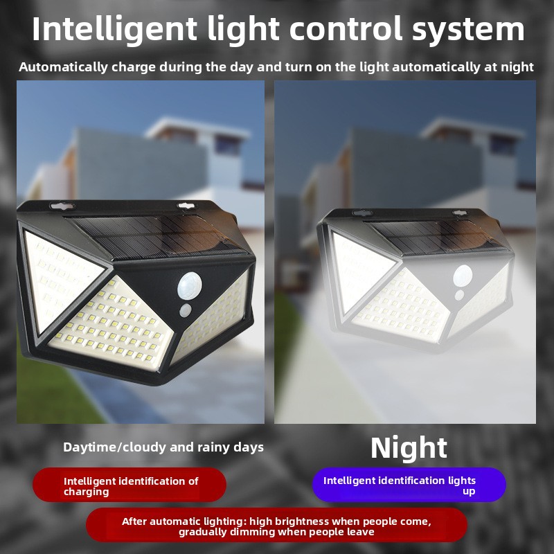 Lampa ścienna solarna 114LED,  – Outdoor Lighting On Amazon recenzja i cena