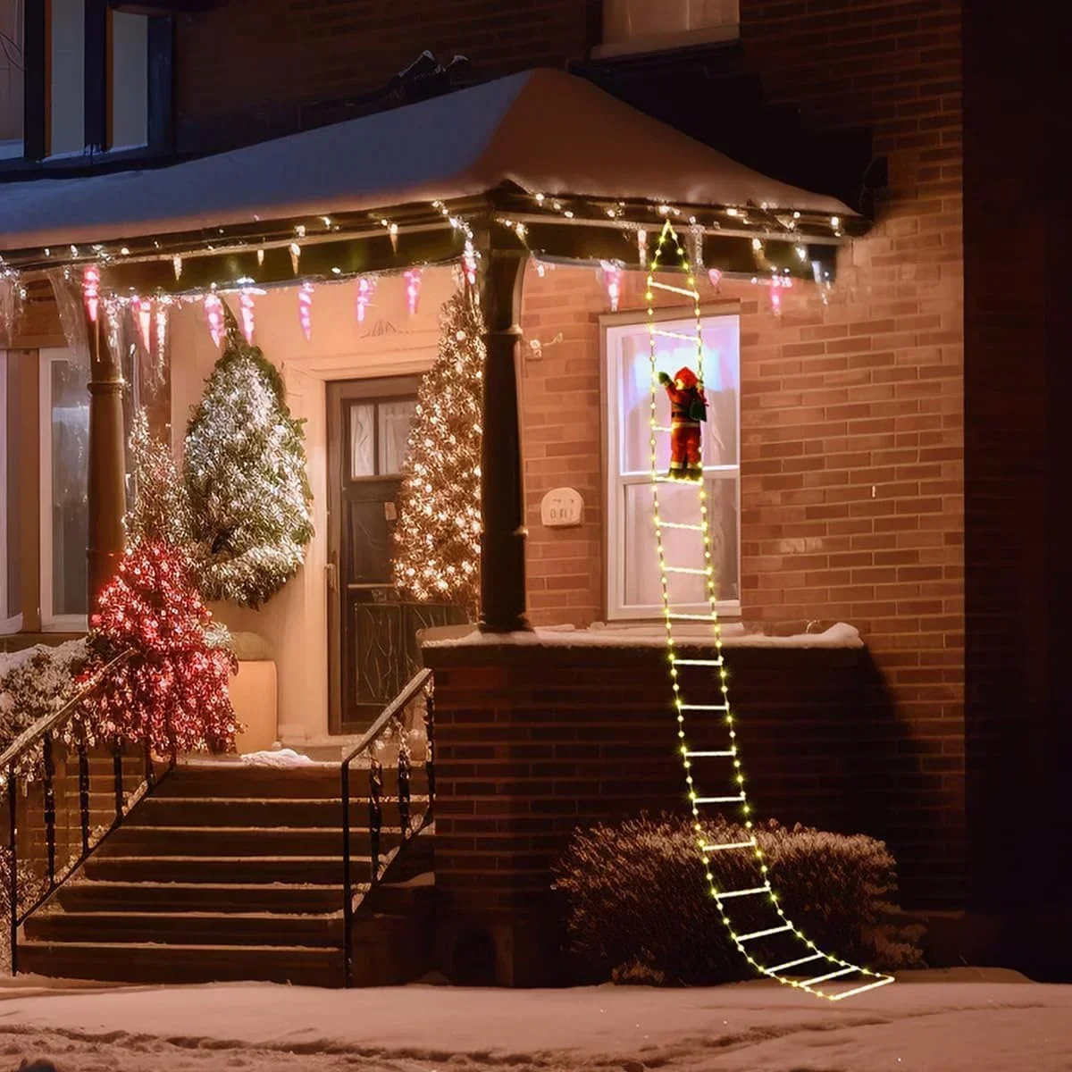 Lampka drabinowa LED dla Święt – Xmas Outdoor Lighting Decorations recenzja i cena
