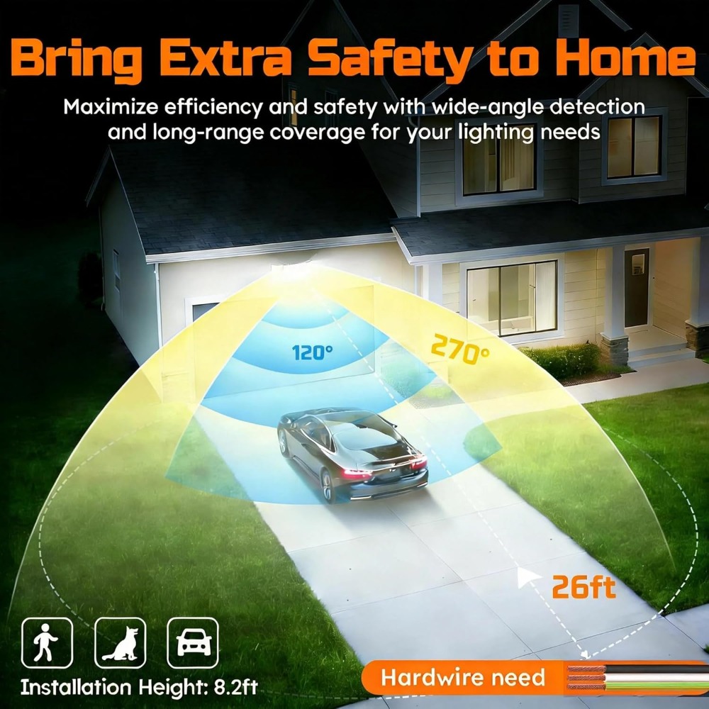 Zewnętrzne lampy LED z czujnik – Outdoor Lighting Hardwired recenzja i cena