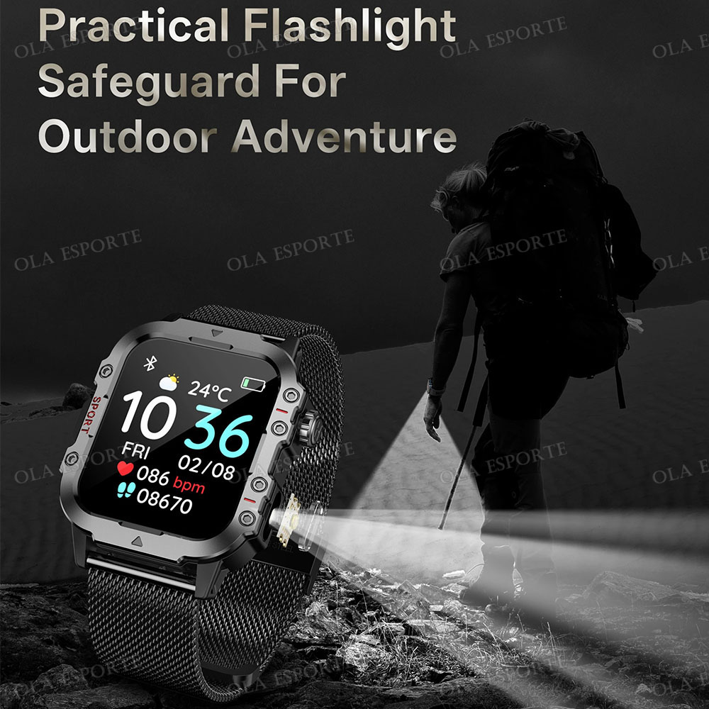 2026 Wojskowy Smartwatch Męski – Outdoor Lighting Smart Controller recenzja i cena