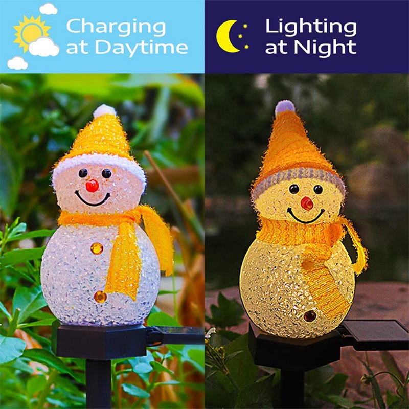LED Snowman Solar Garden Light – Xmas Outdoor Lighting Decorations recenzja i cena