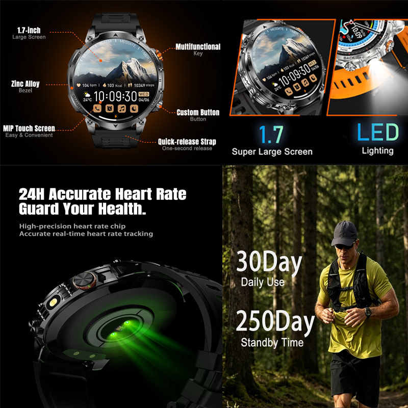 Nowy smartwatch męski 2026 z e – Outdoor Lighting Smart Controller recenzja i cena