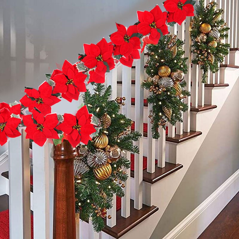 2/3m Boże Narodzenie Poinsetti – Xmas Outdoor Lighting Decorations recenzja i cena