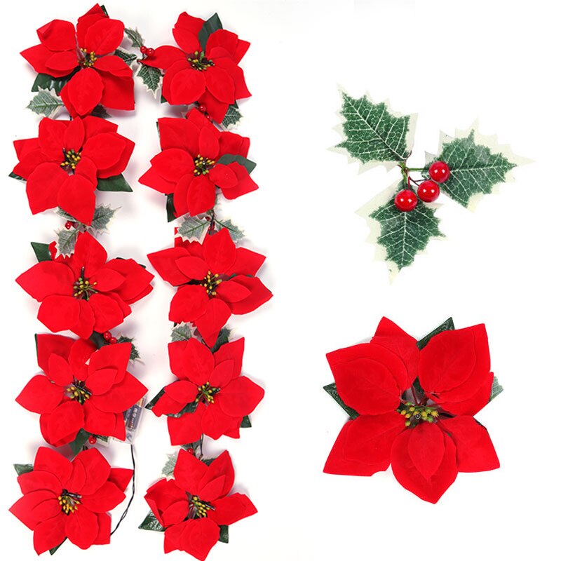 2/3m Boże Narodzenie Poinsetti – Xmas Outdoor Lighting Decorations recenzja i cena