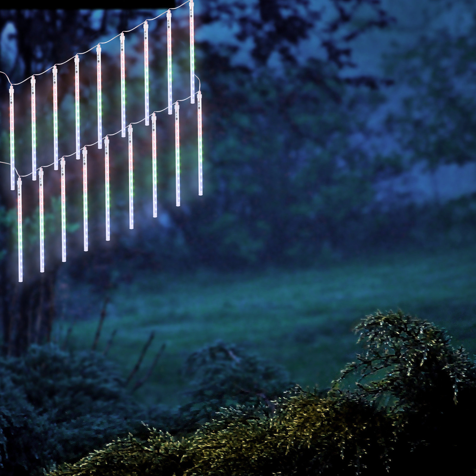 Lampki LED imitujące deszcz me – Xmas Outdoor Lighting Decorations recenzja i cena