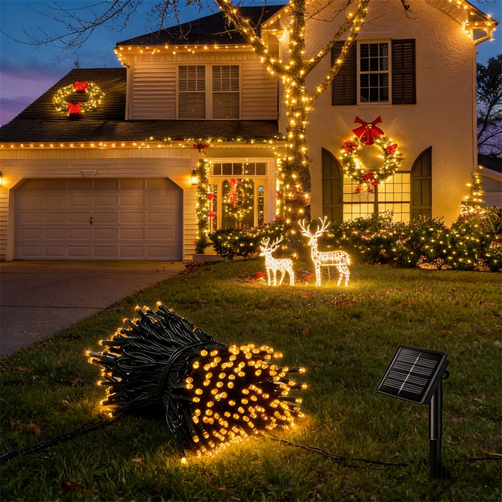 Solarne lampki sznurkowe, wodo – Xmas Outdoor Lighting Decorations recenzja i cena