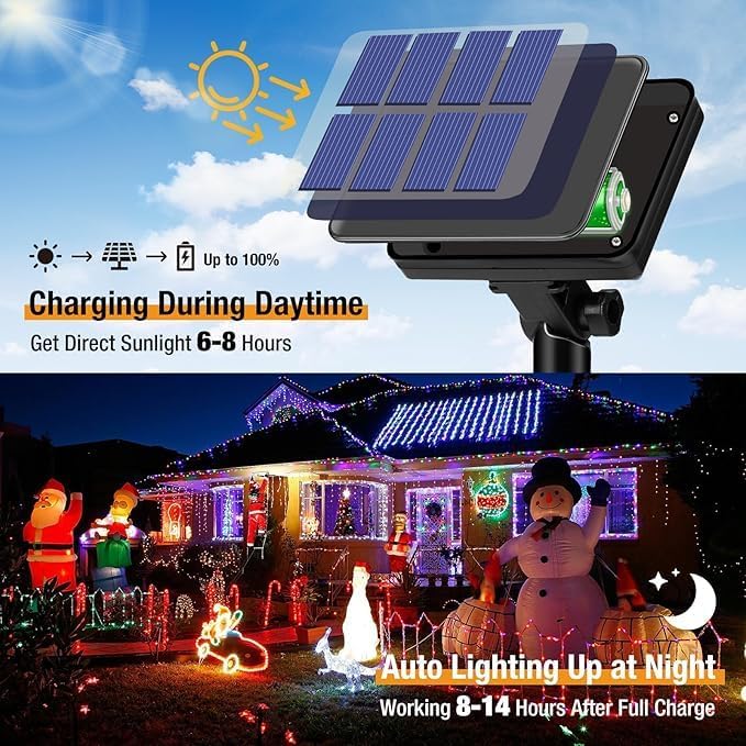 Świąteczne solarne lampki sznu – Xmas Outdoor Lighting Decorations recenzja i cena