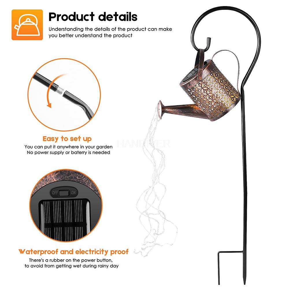 Solarna konewka lampka wisząca – Outdoor Lighting Bronze recenzja i cena