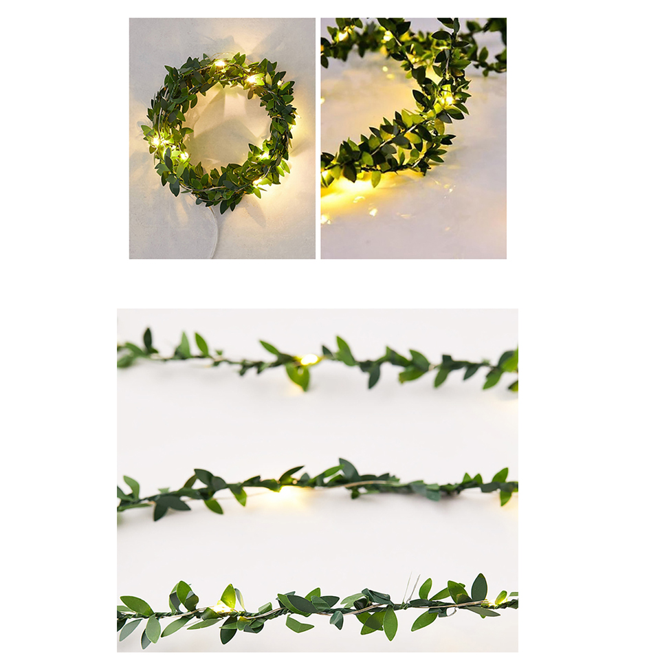 Outdoor Leaf Garland Lights 2M – Outdoor Lighting Battery Operated recenzja i cena
