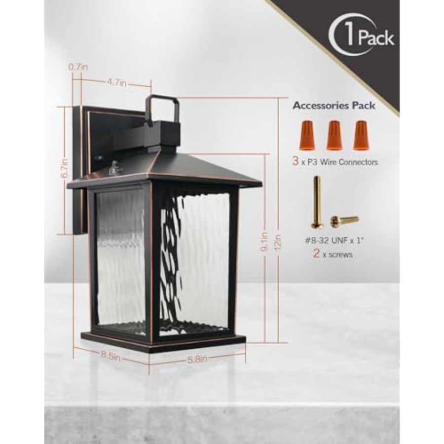 Zewnętrzna lampa ścienna w kol – Outdoor Lighting Hardwired recenzja i cena