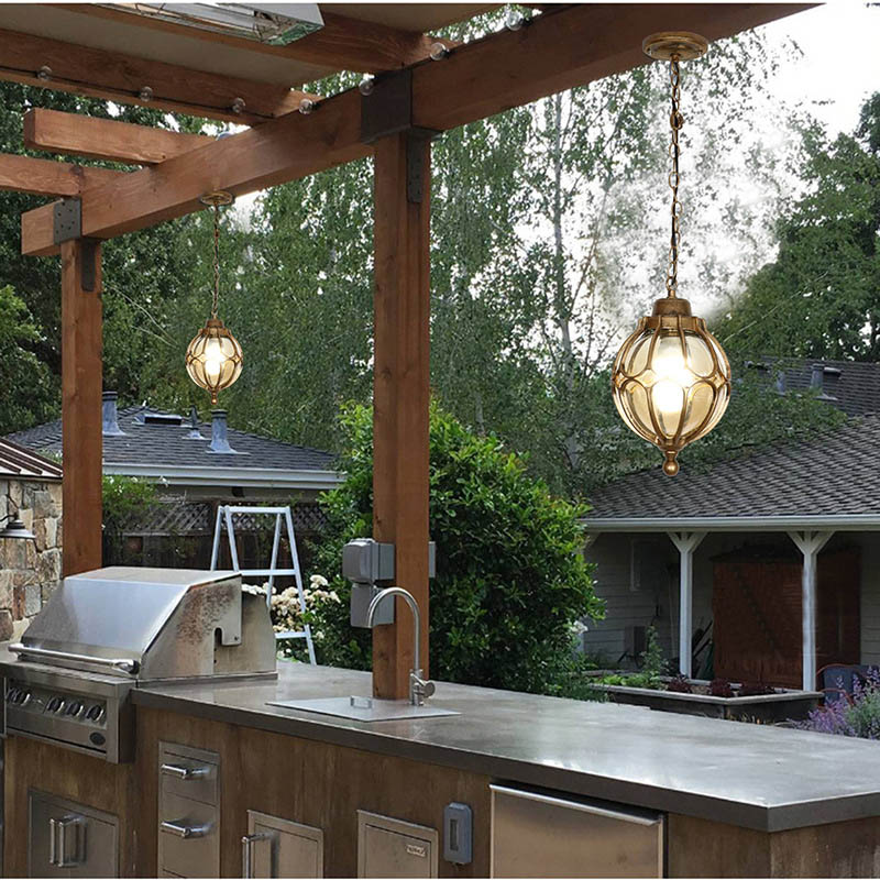 Czarne lampy wiszące na zewnąt – Outdoor Lighting Bronze recenzja i cena